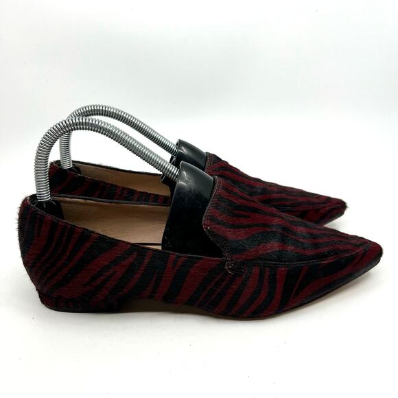 27 Edit Naturalizer Red Tiger Calfhair Loafers Women's 7 US - Picture 3 of 9